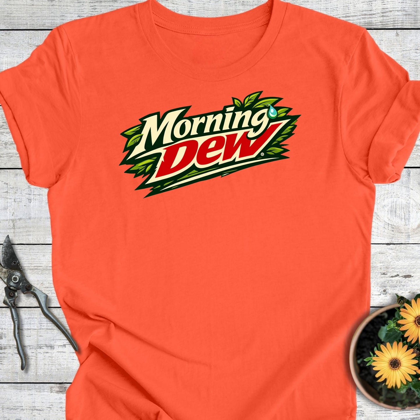 Printify T-Shirt Coral / S Morning Dew T-Shirt