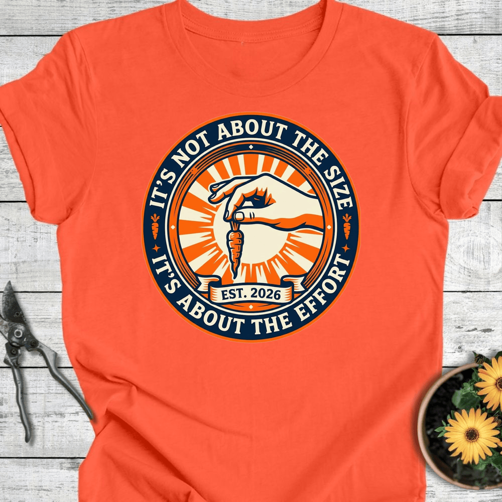 Printify T-Shirt Coral / S Not About The Size T-Shirt