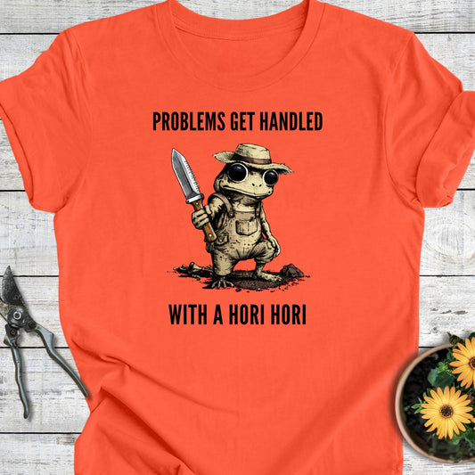 Printify T-Shirt Coral / S Problems Get Handled T-Shirt