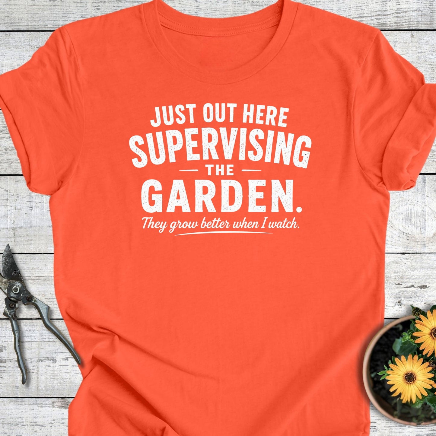 Printify T-Shirt Coral / S Supervising T-Shirt