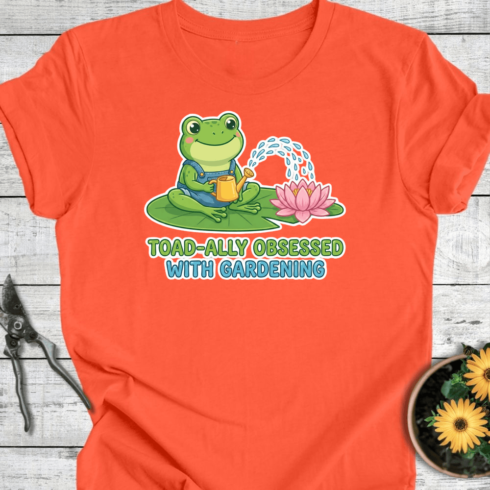 Printify T-Shirt Coral / S Toad-ally Obsessed T-Shirt