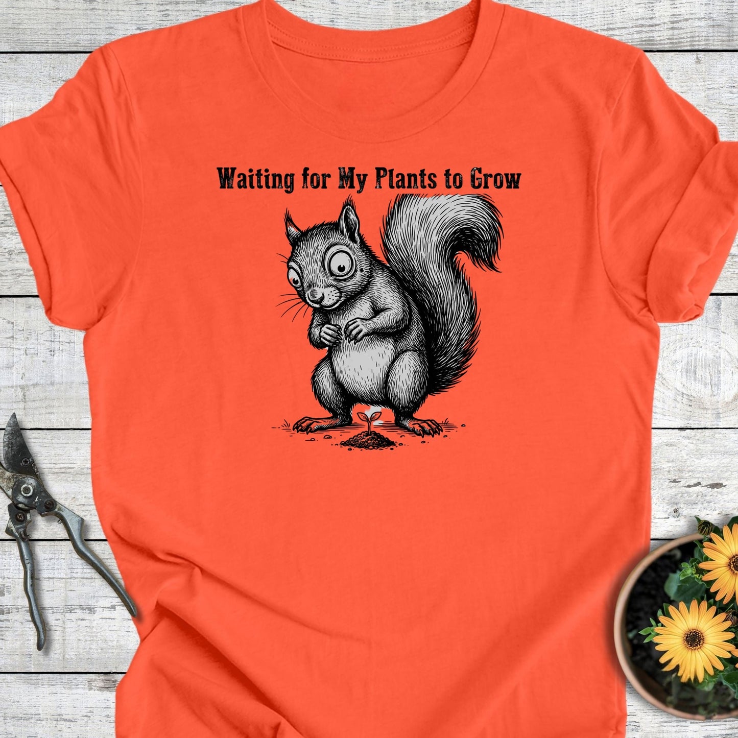 Printify T-Shirt Coral / S Waiting To Grow T-Shirt