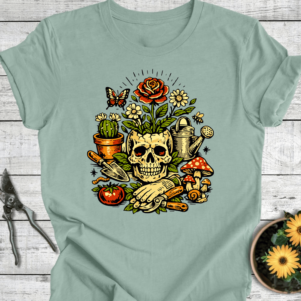 Printify T-Shirt Dusty Blue / S Bloom from Bones T-Shirt