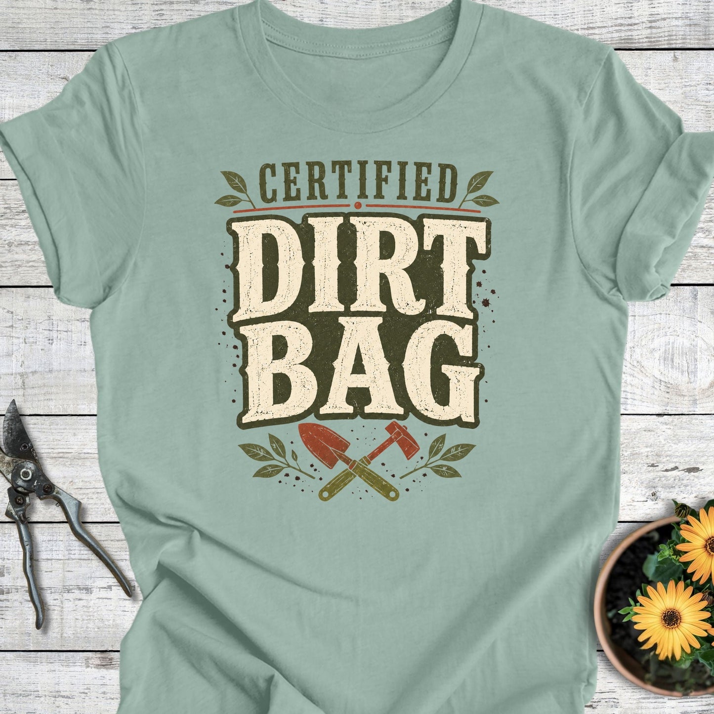Printify T-Shirt Dusty Blue / S Certified Dirt Bag T-Shirt