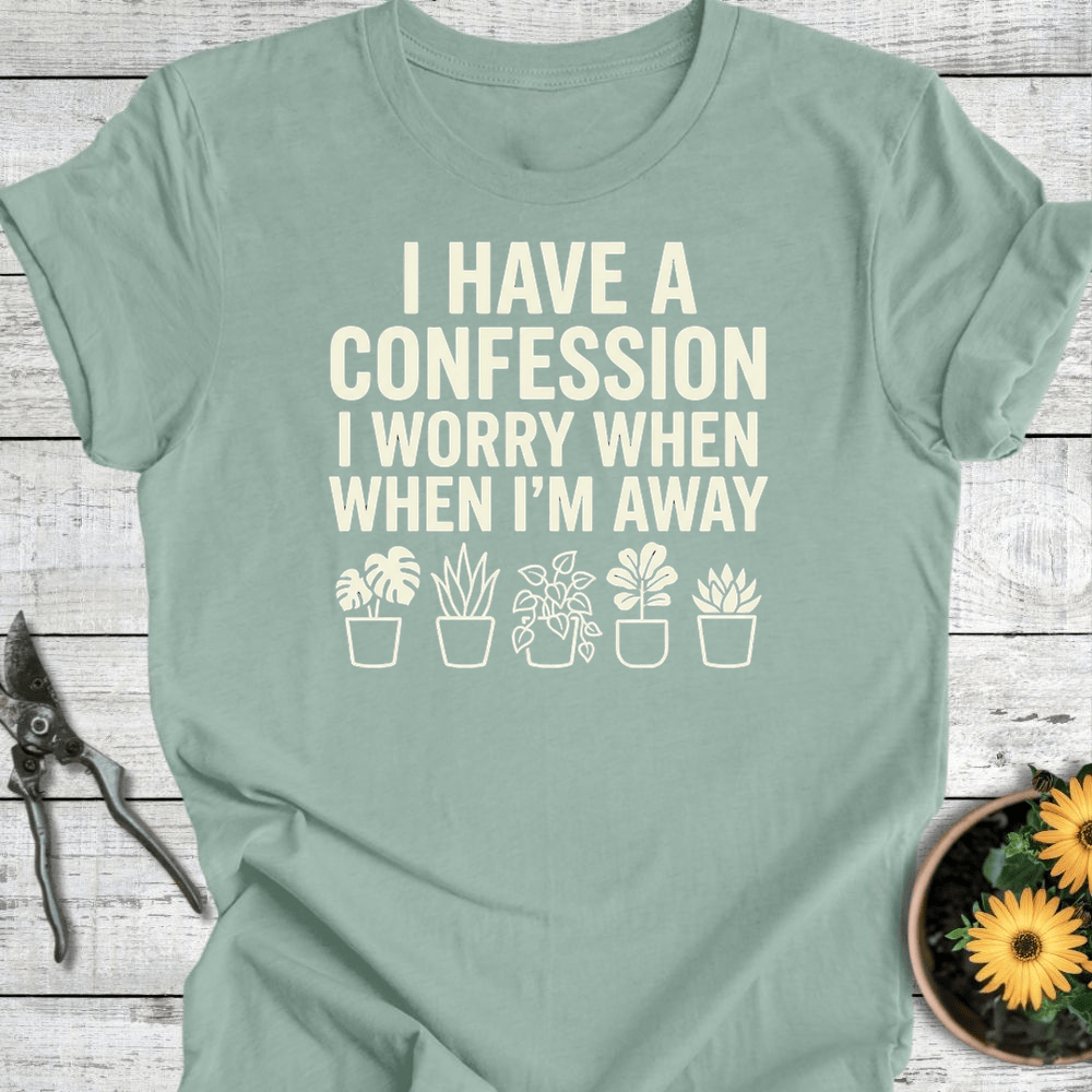 Printify T-Shirt Dusty Blue / S Confession T-Shirt