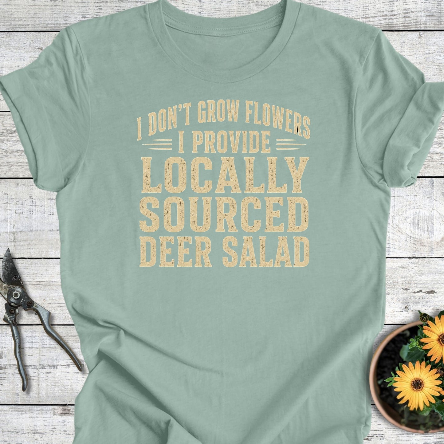 Printify T-Shirt Dusty Blue / S Deer Salad T-Shirt