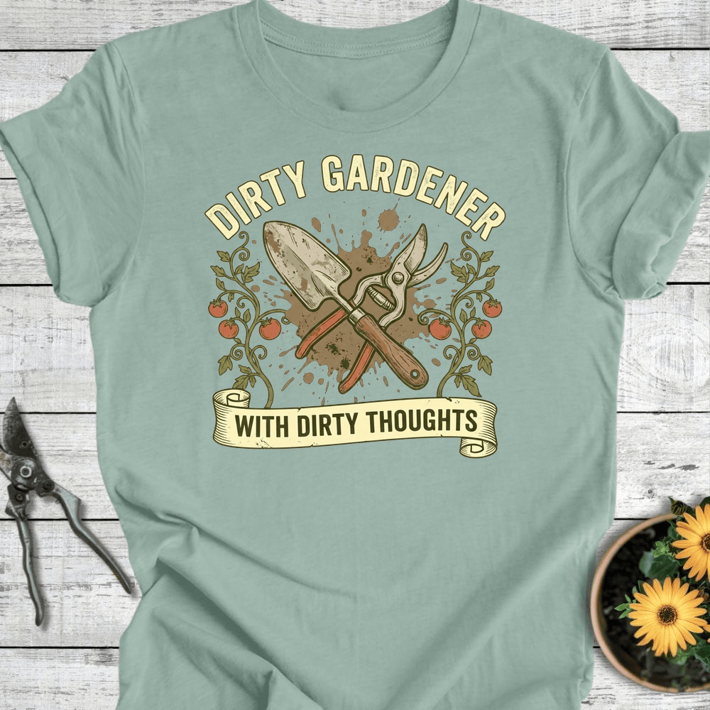 Printify T-Shirt Dusty Blue / S Dirty Gardener T-Shirt