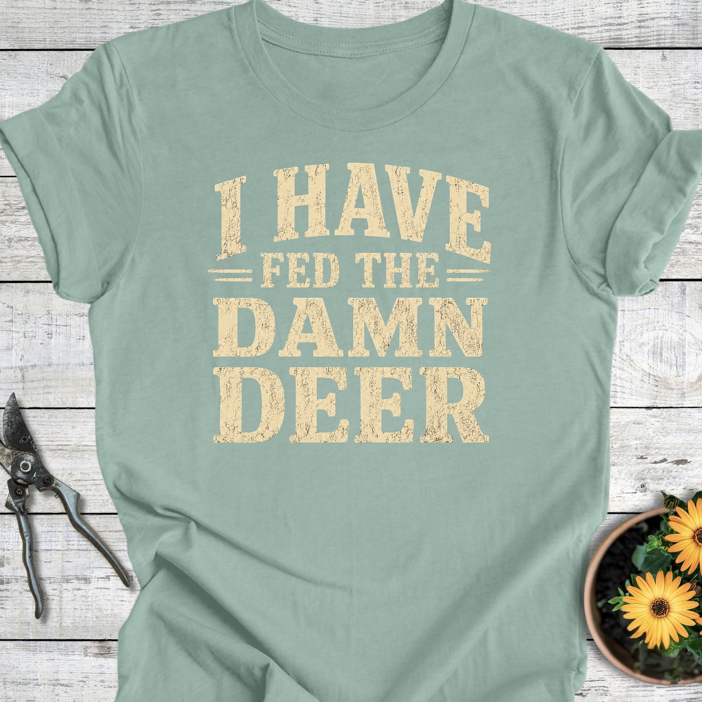 Printify T-Shirt Dusty Blue / S Fed the Deer T-Shirt