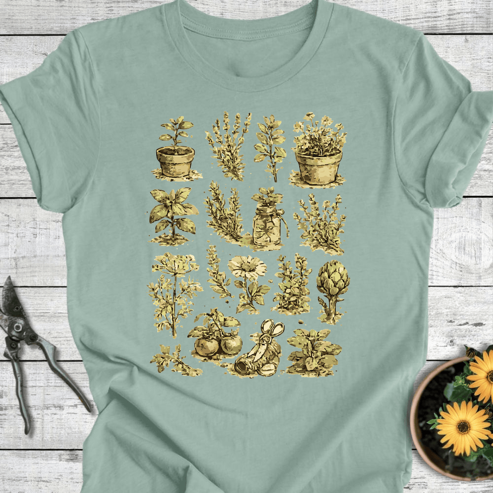 Printify T-Shirt Dusty Blue / S Garden Specimen T-Shirt