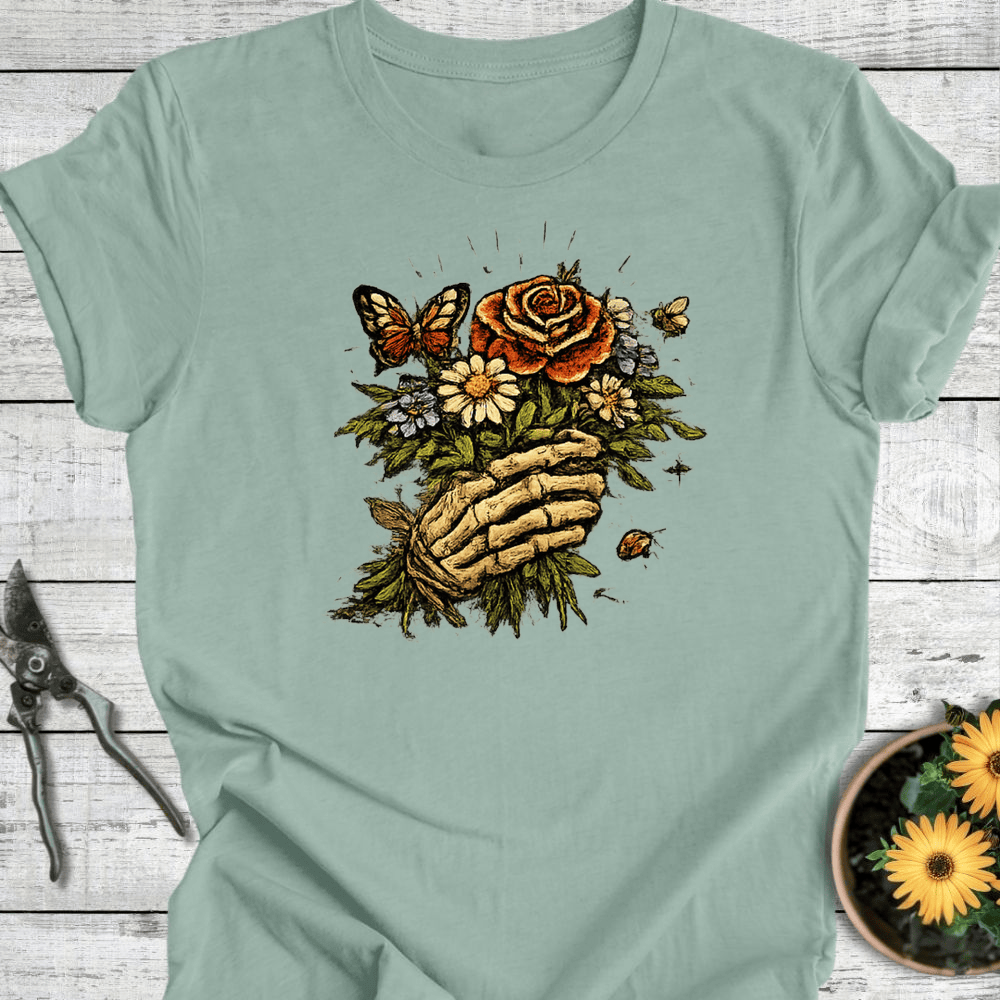 Printify T-Shirt Dusty Blue / S Hands of the Garden T-Shirt