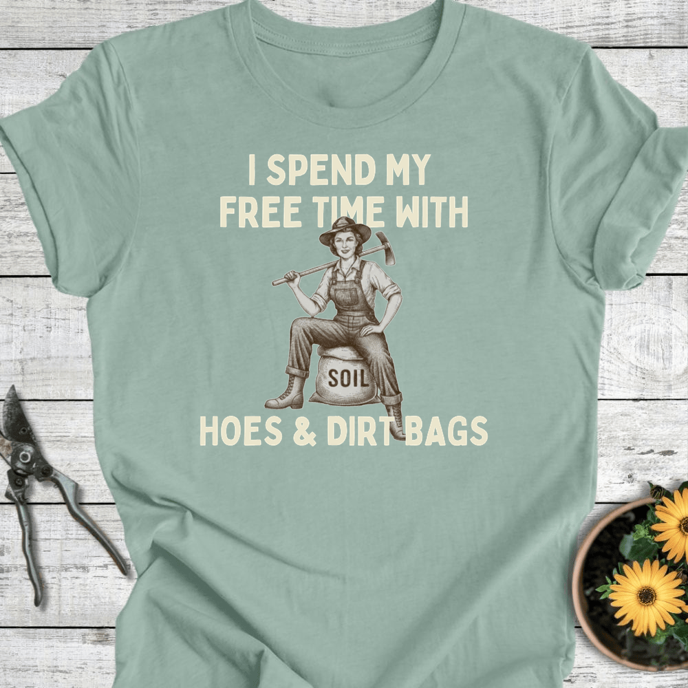 Printify T-Shirt Dusty Blue / S Hoes & Dirt Bags II T-Shirt