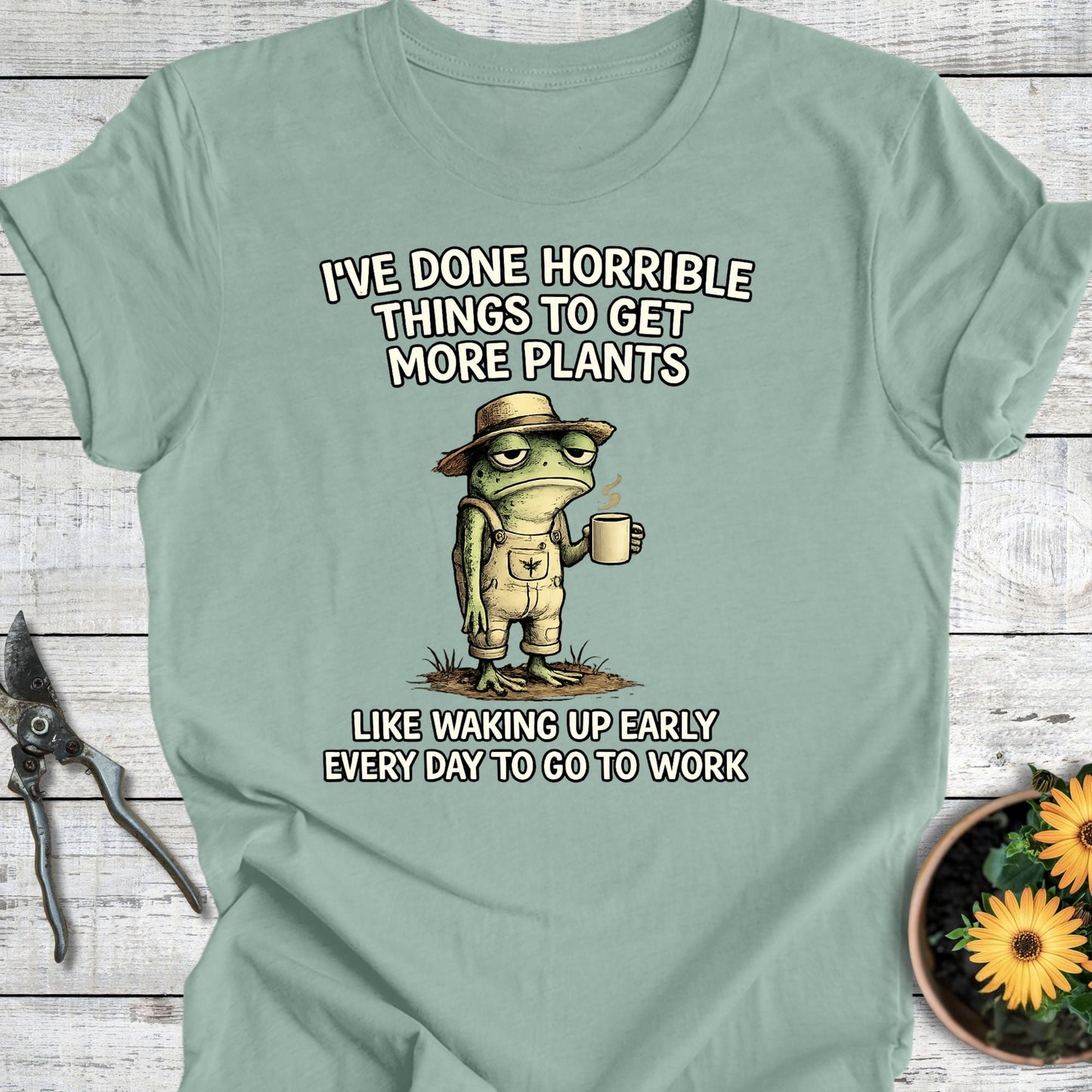 Printify T-Shirt Dusty Blue / S Horrible Things T-Shirt