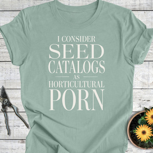 Printify T-Shirt Dusty Blue / S Horticultural Porn T-Shirt