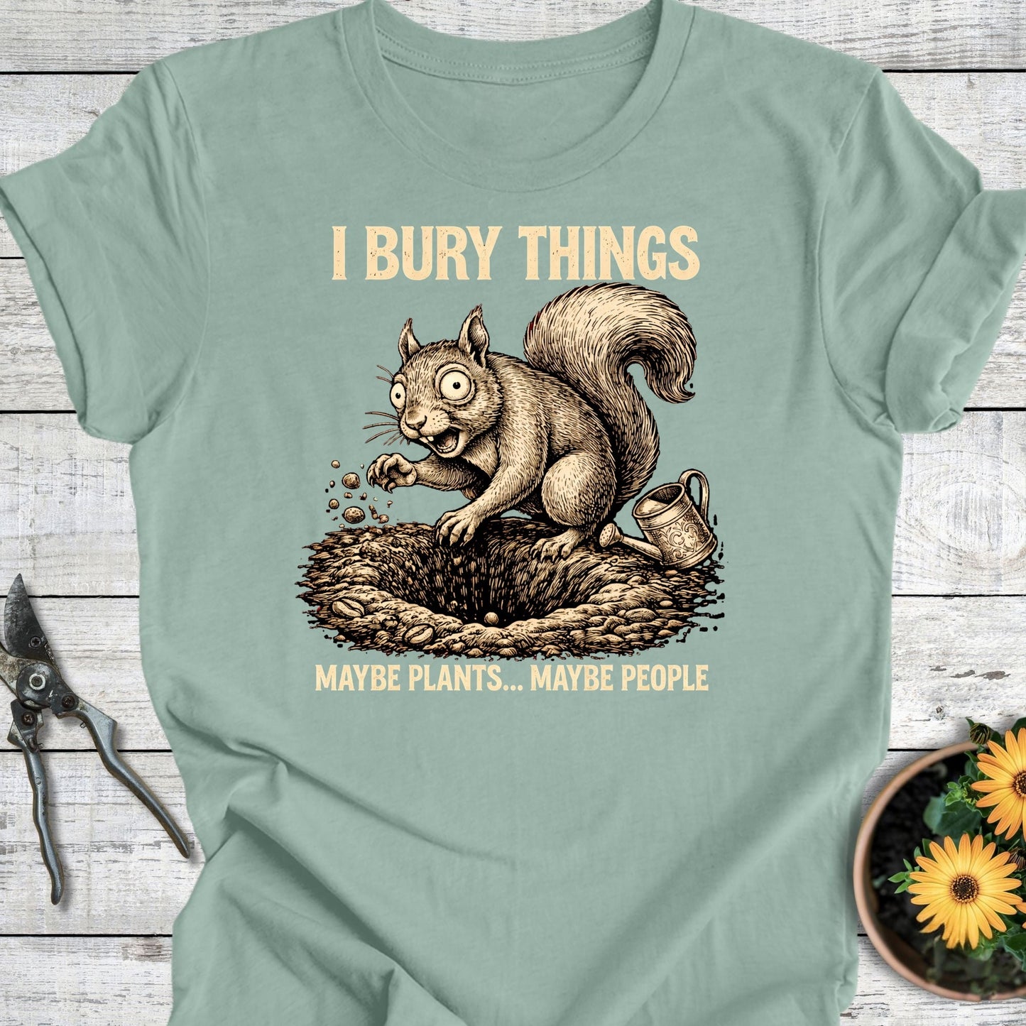 Printify T-Shirt Dusty Blue / S I Bury Things II T-Shirt