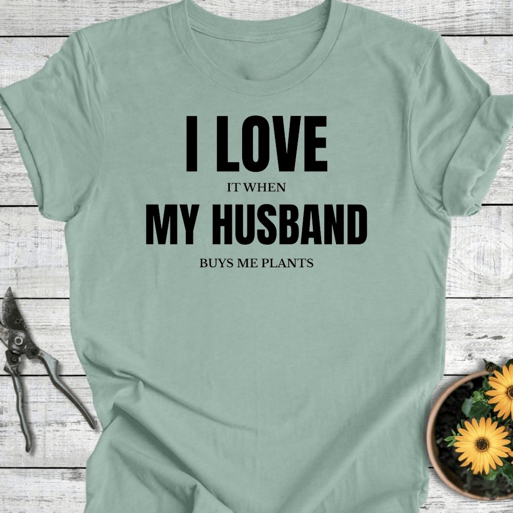Printify T-Shirt Dusty Blue / S I Love My Husband T-Shirt