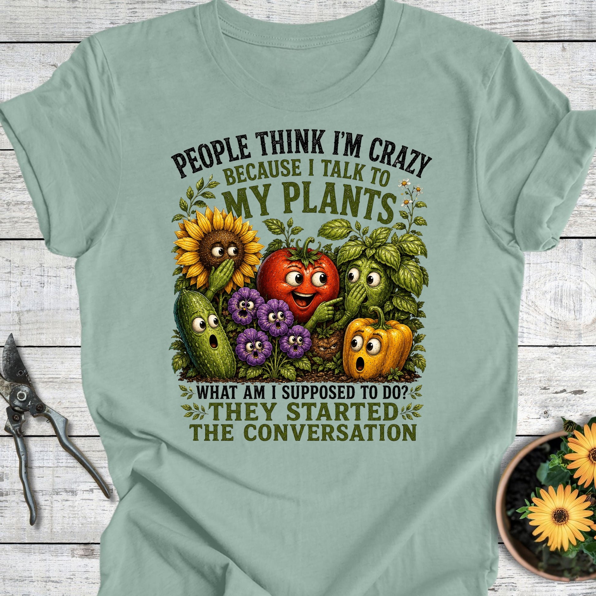 Printify T-Shirt Dusty Blue / S I'm Crazy T-Shirt