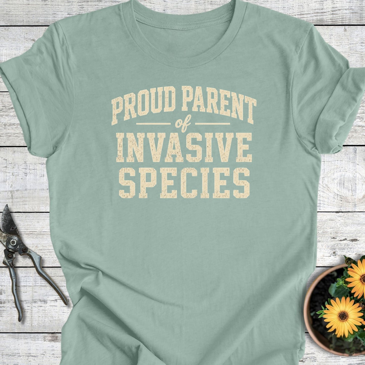 Printify T-Shirt Dusty Blue / S Invasive Species T-Shirt