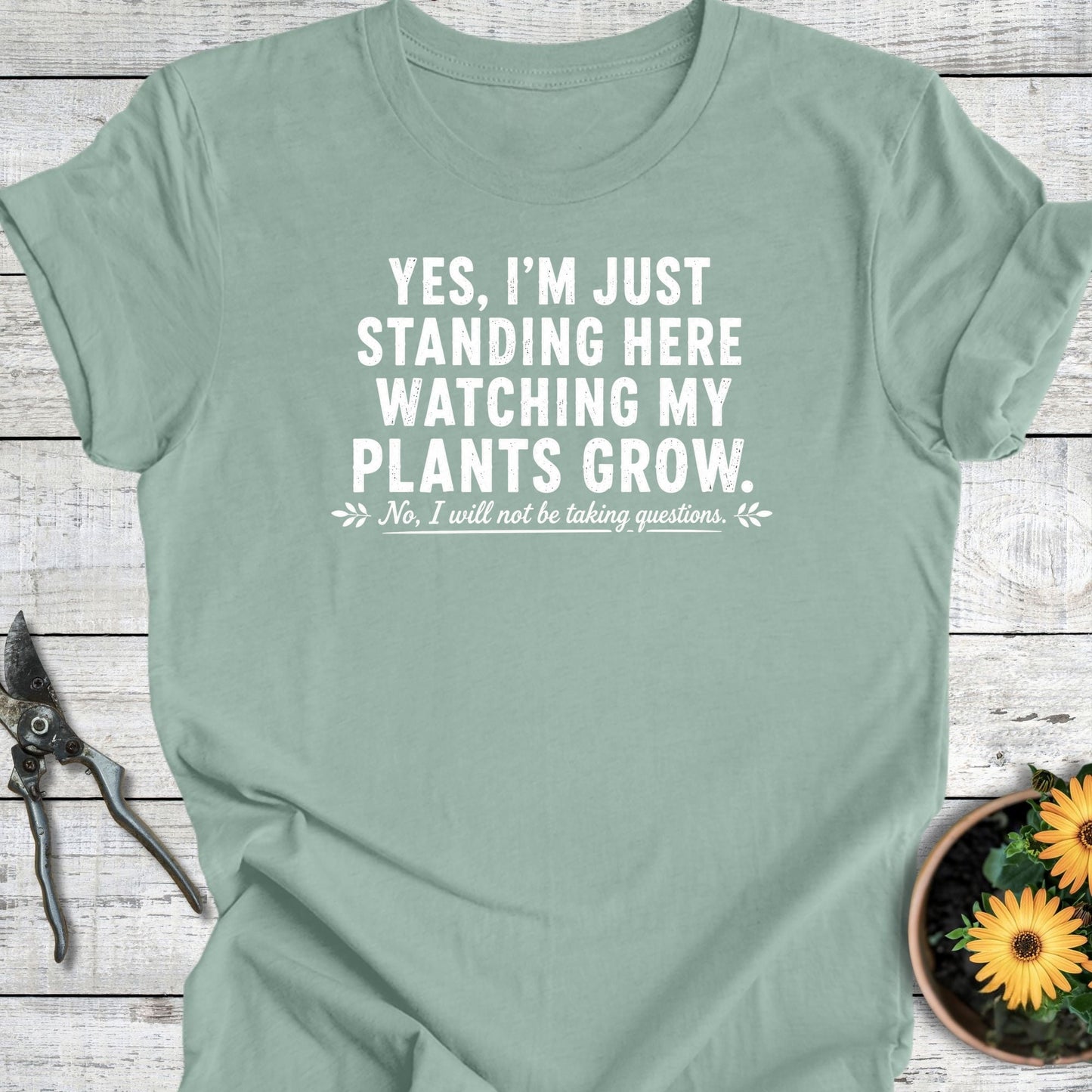 Printify T-Shirt Dusty Blue / S Just Standing T-Shirt
