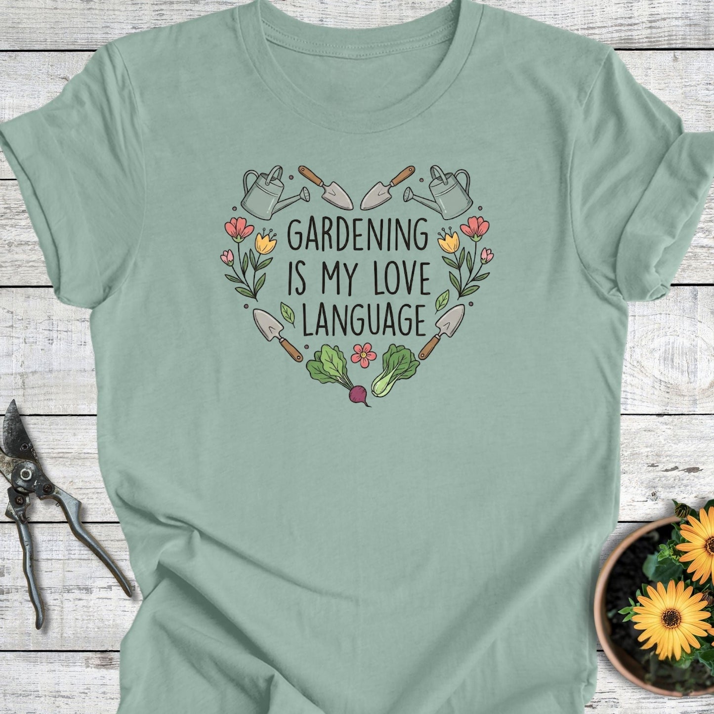 Printify T-Shirt Dusty Blue / S Love Language T-Shirt