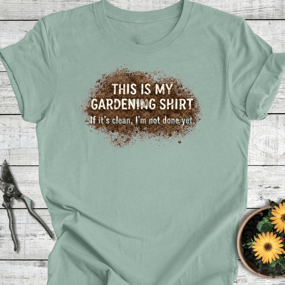 Printify T-Shirt Dusty Blue / S My Gardening II T-Shirt