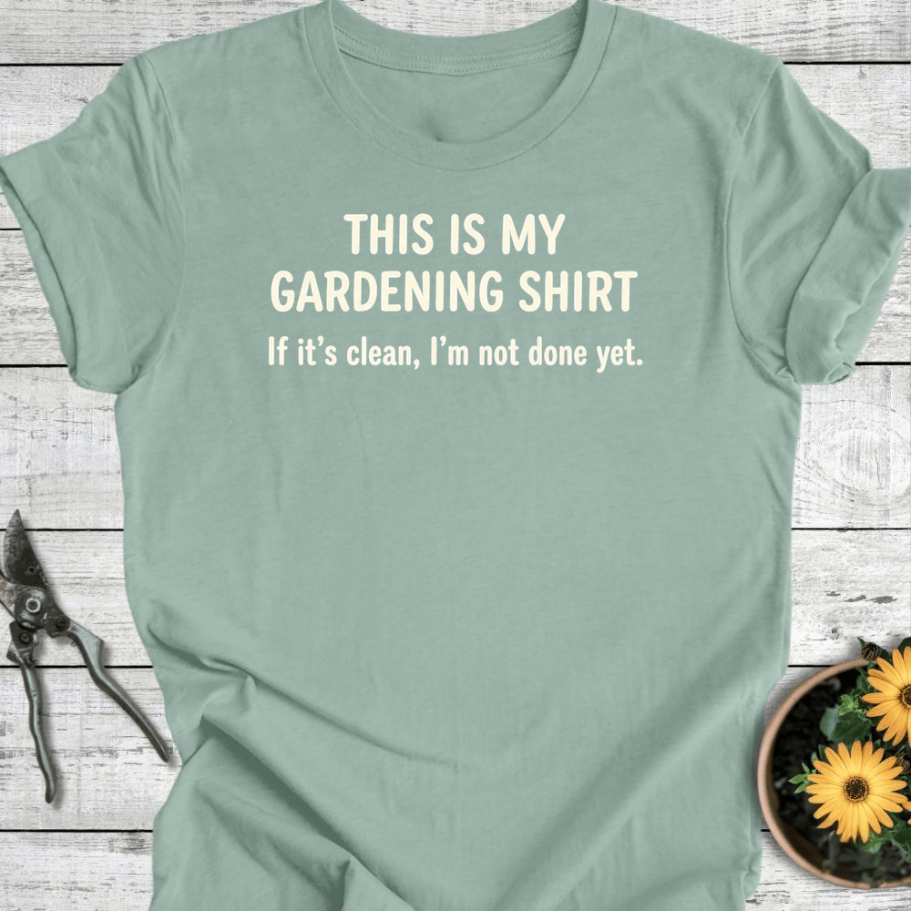 Printify T-Shirt Dusty Blue / S My Gardening T-Shirt