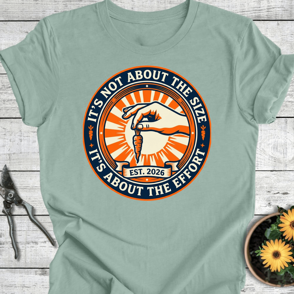 Printify T-Shirt Dusty Blue / S Not About The Size T-Shirt