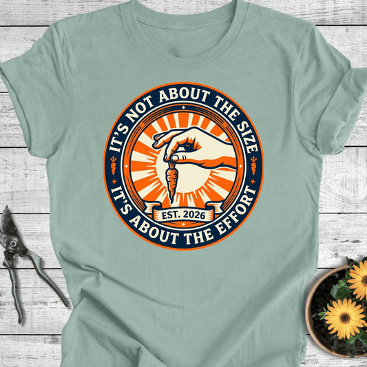 Printify T-Shirt Dusty Blue / S Not About The Size T-Shirt