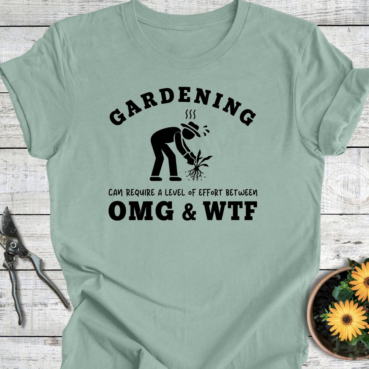 Printify T-Shirt Dusty Blue / S OMG & WTF T-Shirt
