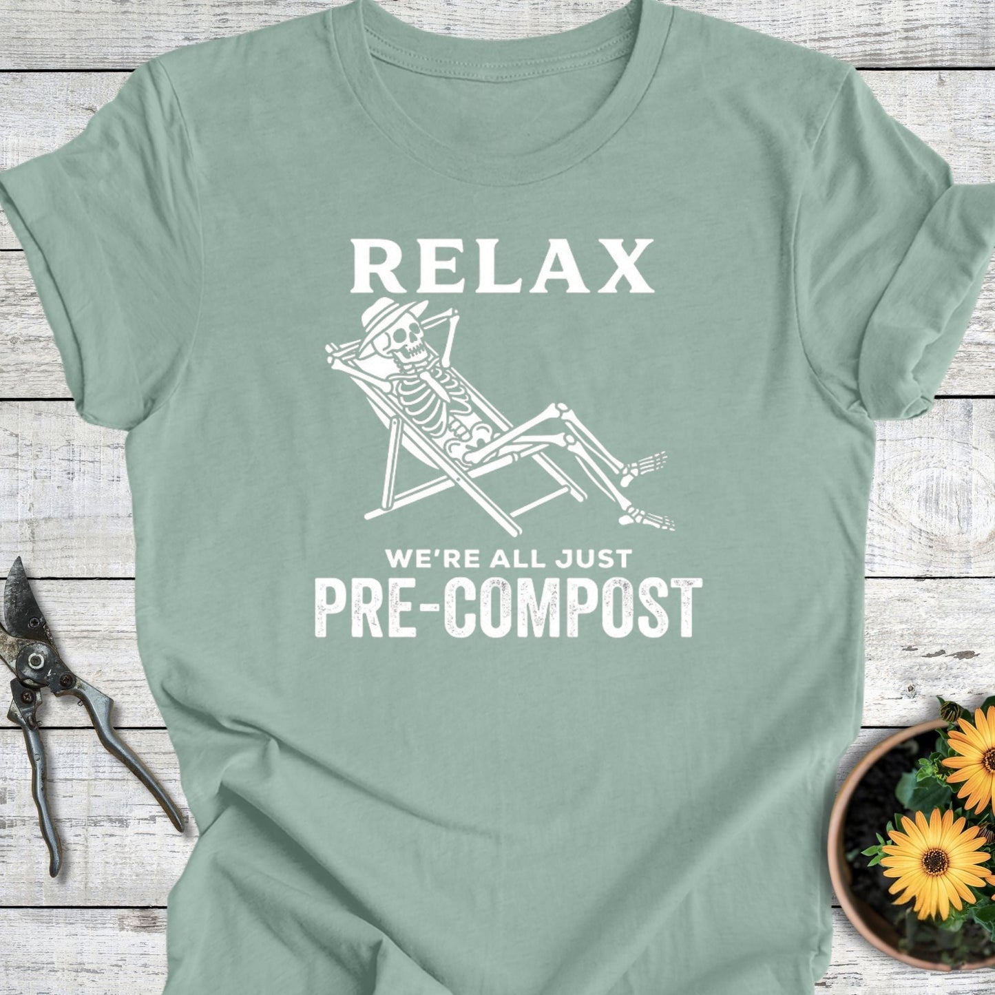Printify T-Shirt Dusty Blue / S Pre-Compost T-Shirt