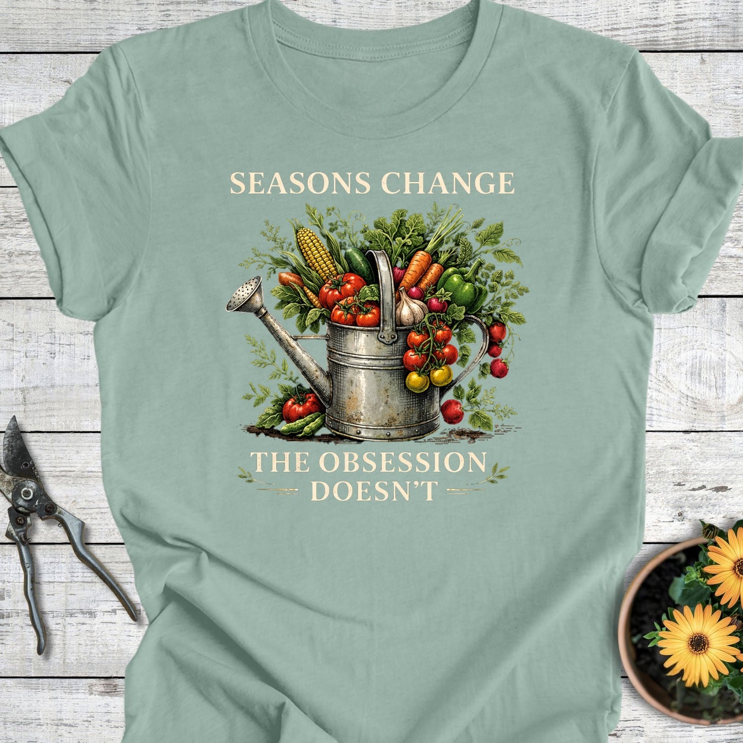 Printify T-Shirt Dusty Blue / S Seasons Change T-Shirt