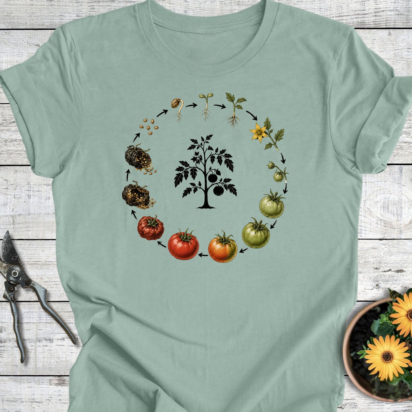 Printify T-Shirt Dusty Blue / S Seeds of Life T-Shirt