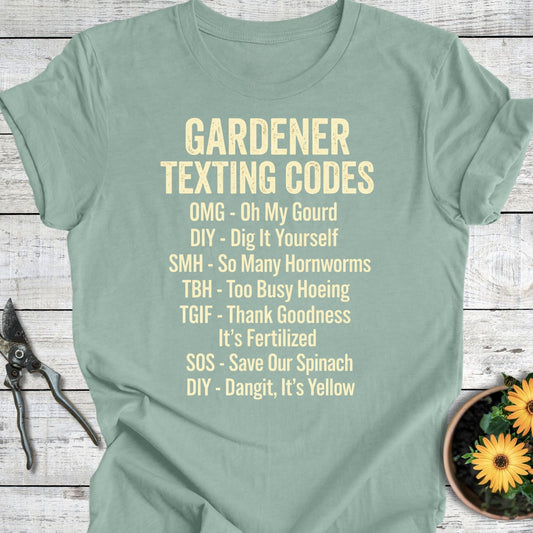 Printify T-Shirt Dusty Blue / S Texting Code T-Shirt