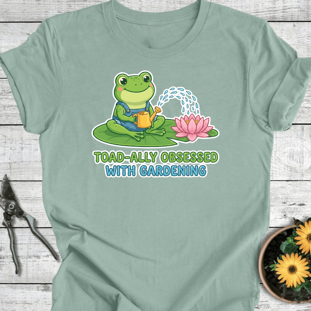 Printify T-Shirt Dusty Blue / S Toad-ally Obsessed T-Shirt