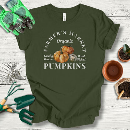 Printify T-Shirt Farmer's Market Pumpkins