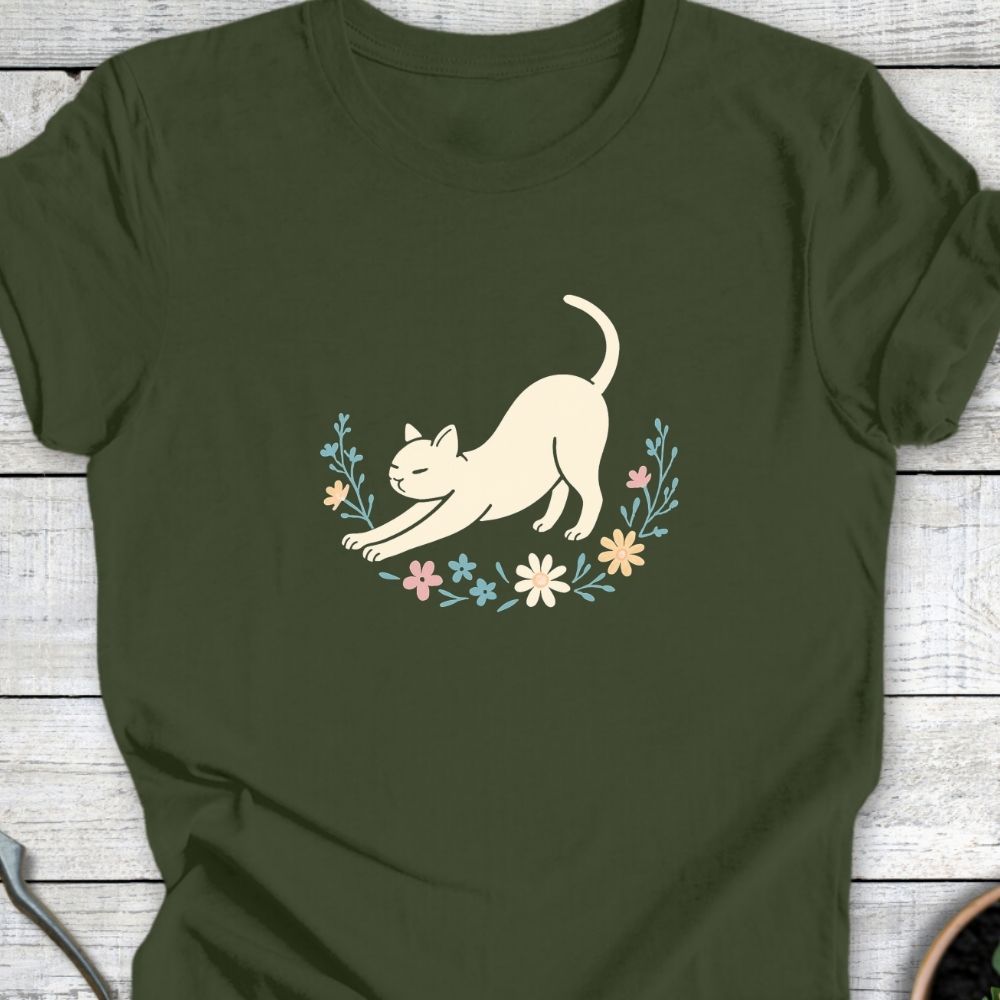 Printify T-Shirt Floral Stretch