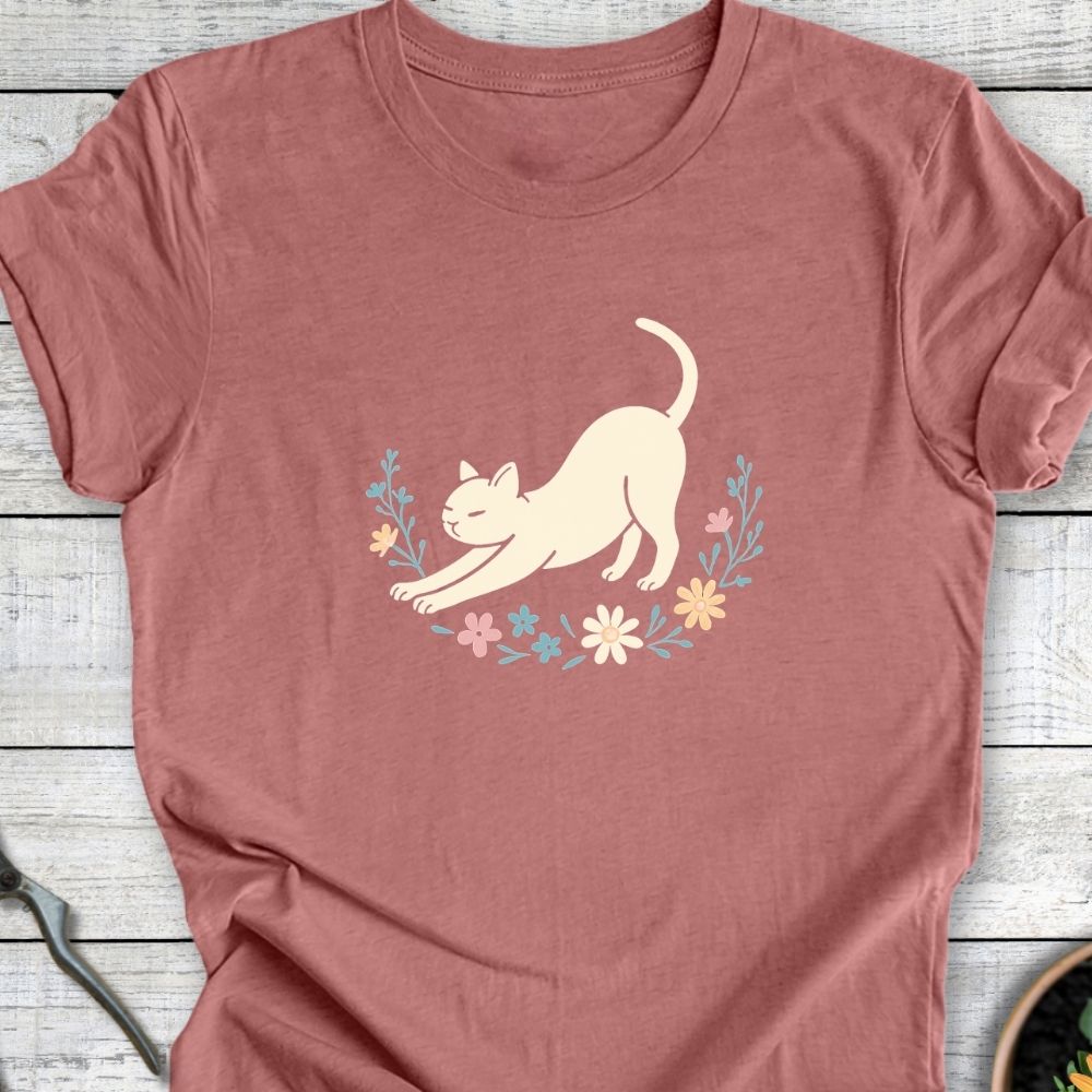 Printify T-Shirt Floral Stretch