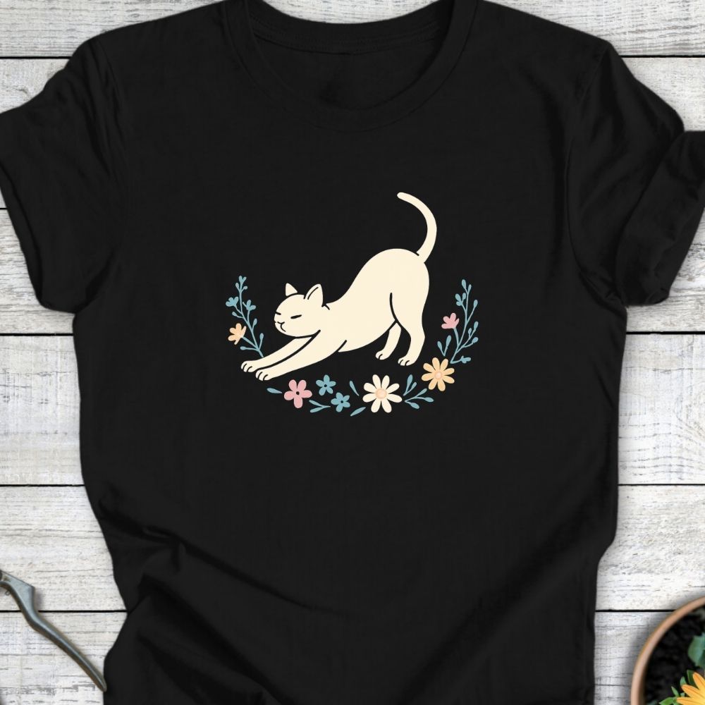 Printify T-Shirt Floral Stretch