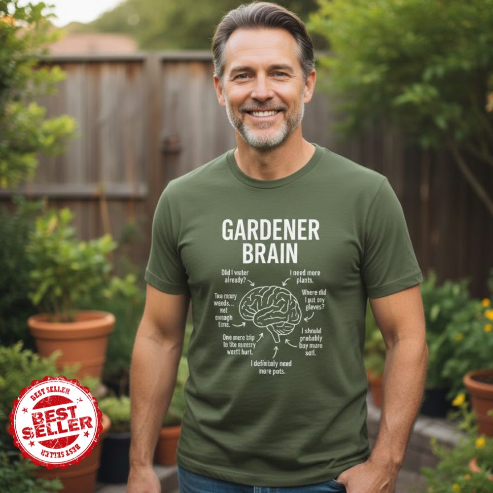 Printify T-Shirt Gardener Brain T-Shirt