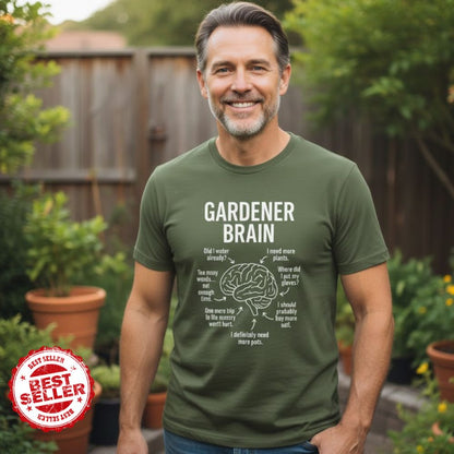 Printify T-Shirt Gardener Brain T-Shirt