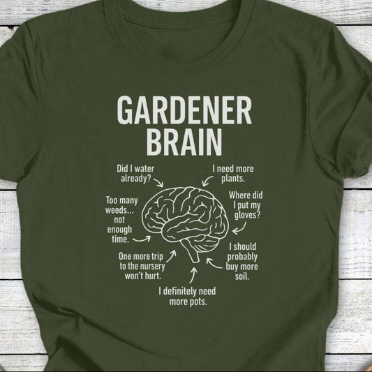 Printify T-Shirt Gardener Brain T-Shirt