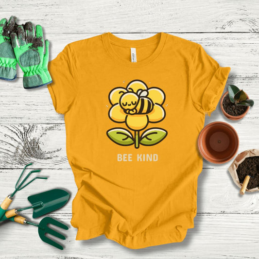 Printify T-Shirt Gold / S Bee Kind T-Shirt