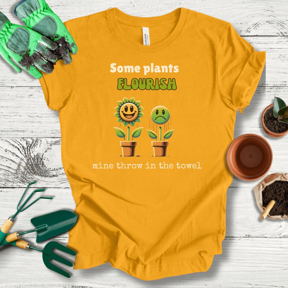 Printify T-Shirt Gold / S Flourishing Plants