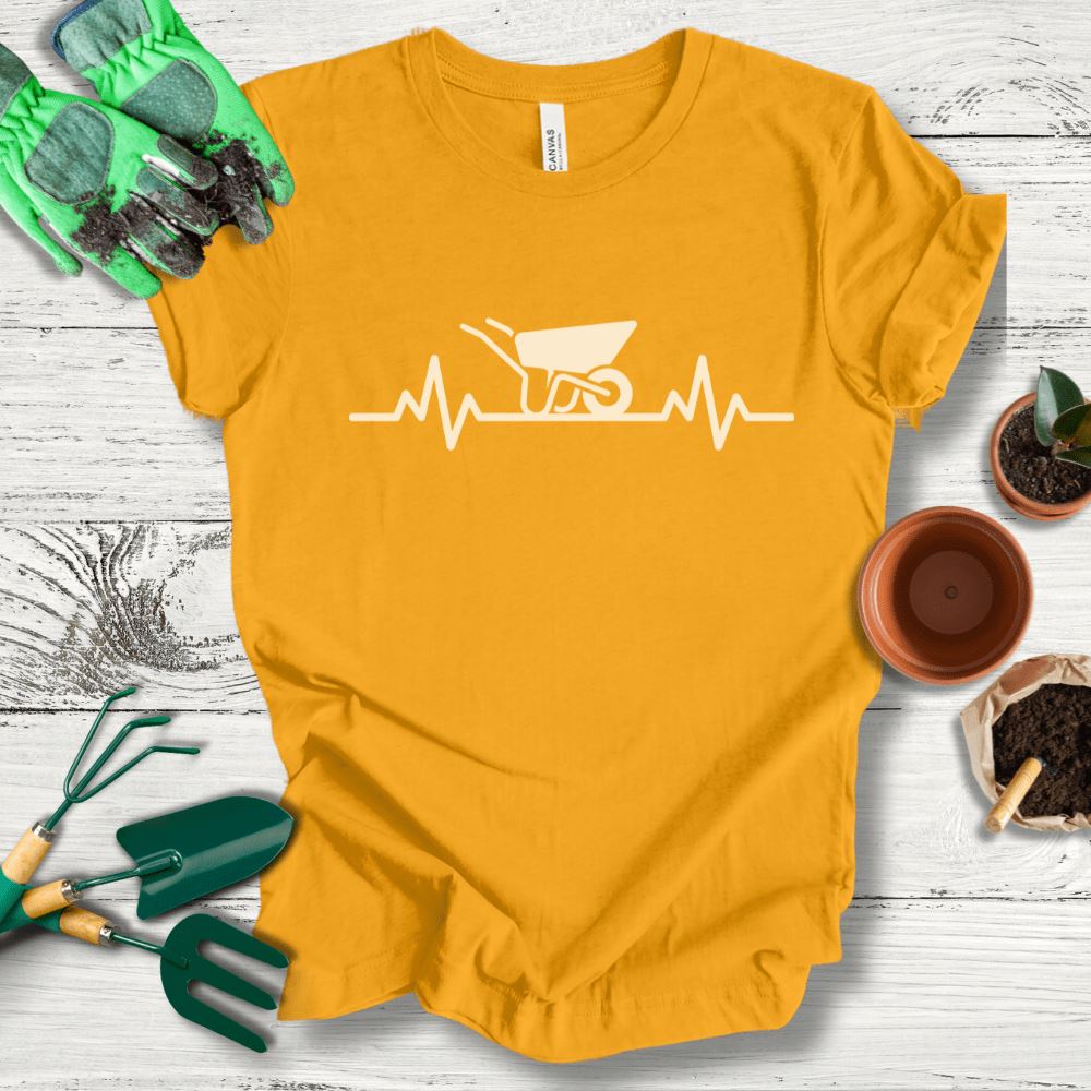 Printify T-Shirt Gold / S Garden Heartbeat