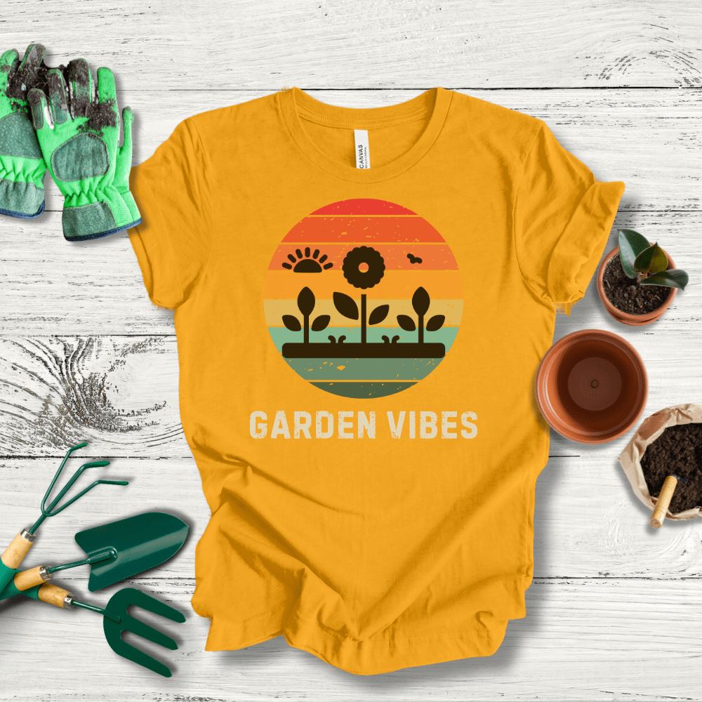 Printify T-Shirt Gold / S Garden VibesT-Shirt