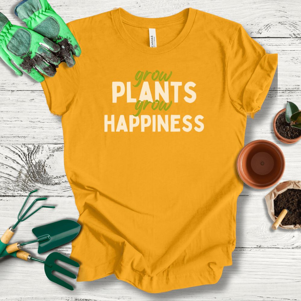 Printify T-Shirt Gold / S Grow Happiness