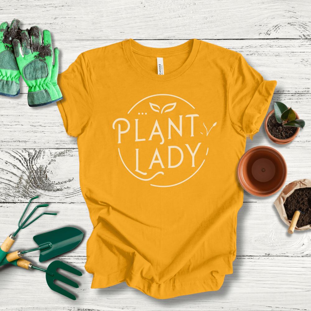 Printify T-Shirt Gold / S Plant Lady T-Shirt