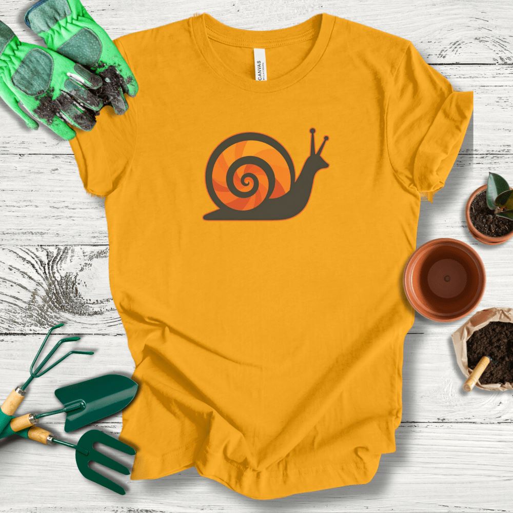 Printify T-Shirt Gold / S Snail