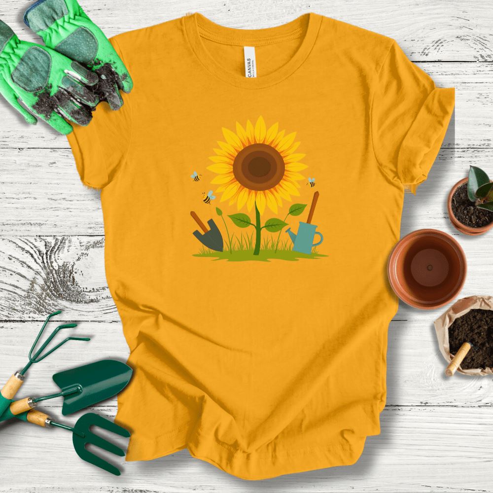 Printify T-Shirt Gold / S Sunflower Bliss