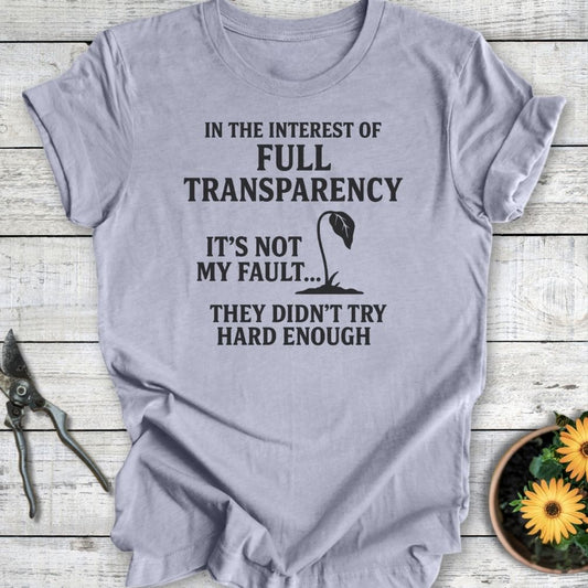 Printify T-Shirt Heather Blue / S Full Transparency