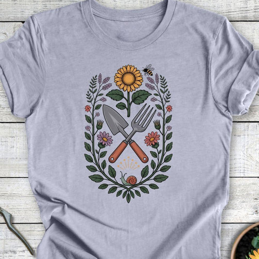 Printify T-Shirt Heather Blue / S Gardener’s Emblem